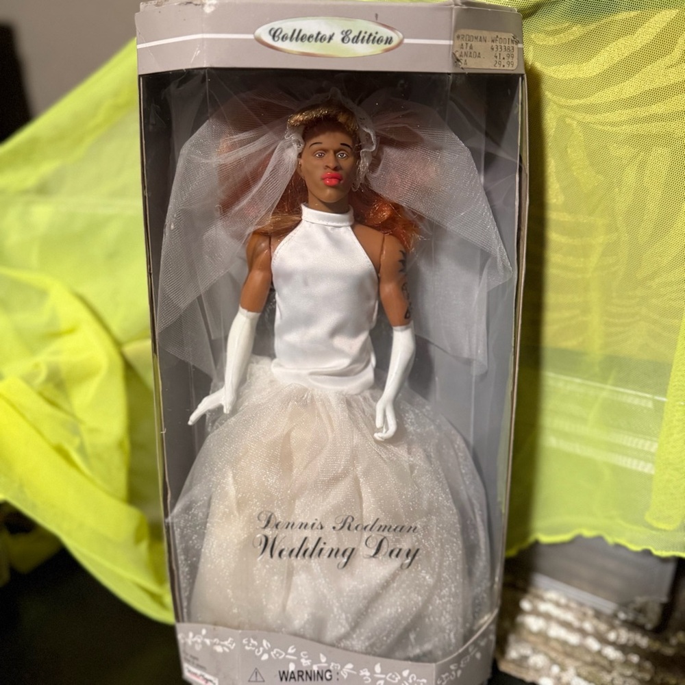 VTG Collector Edition Dennis Rodman Wedding Day Doll Factory Sealed